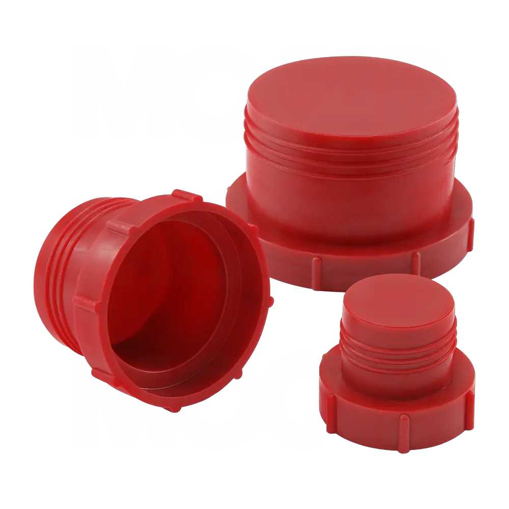 Threaded Plastic Plugs for Flat-Faced O-Ring Fittings