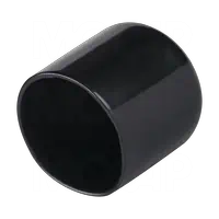 Round plastic end caps