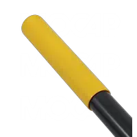 thumbnail image 2 of Cups 'n' Plugs Vinyl Round Handle Finger Grip – 1" ID X 4.5" L – Glossy Black 2 of 6