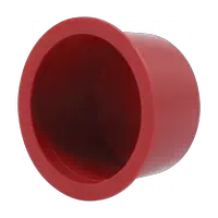 3.5 Inch Round Black Vinyl Tube End Caps - Choose Quantity (2, 4, 10, 20)