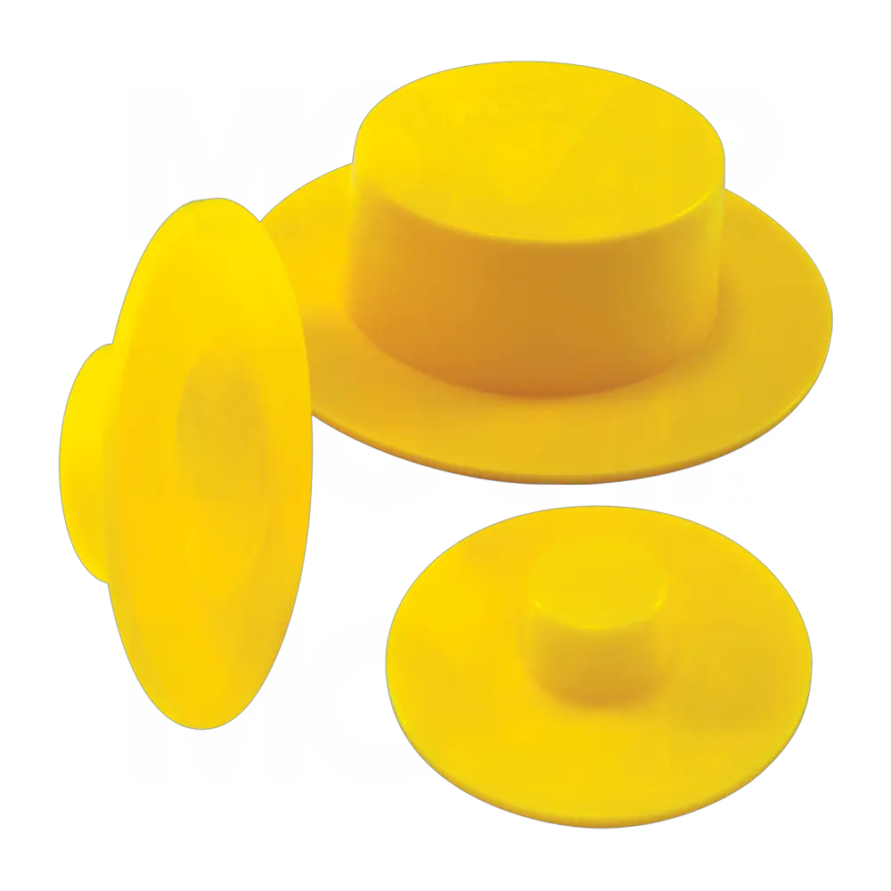 Thick Extra Wide Flange Tapered Plug Caps